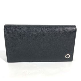 BVLGARI Bulgari Man Bifold Long Wallet Leather Women's Black