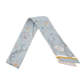 Hermès Scarf/Muffler Twilly "C'est La Fête" HERMES Silk Twill 2025