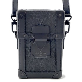 Louis Vuitton Monogram Taurillon Vertical Trunk Wearable Wallet Shoulder Bag M82070 Black Men's