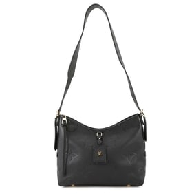 Louis Vuitton Monogram Empreinte Carryall Zip NM PM Shoulder Bag M46288 Black