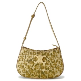 Celine Tilly Triomphe Leopard Shoulder Bag 115702 CELINE