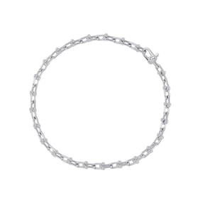 Tiffany Bracelet Hardware Micro Link Size Double Extra Large SV925 Silver