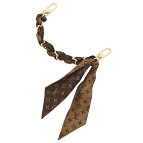 Louis Vuitton Monogram Chain Fleur Silk Bag Charm M01354 LOUIS VUITTON