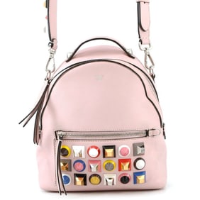 Fendi Borsa Vitto Dolce Studded Leather Shoulder Bag 8BT281 FENDI 2-way