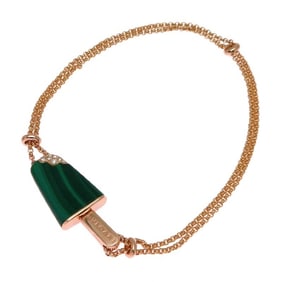 Bvlgari #SM Gelati Malachite Women's Bracelet in 750 Pink Gold