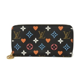 Louis Vuitton Zippy Wallet, LV Circle, Flower, Multicolor, Black, Monogram, Game On, Noir, M80323,