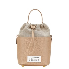Maison Margiela Martin Margiela 11 5AC Bucket Bag Small Handbag S61WG0035 P4348 Brown Beige Leather