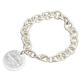 Tiffany & Co. Return to Round Tag Bracelet in 925 Sterling Silver for Women. TIFFANY