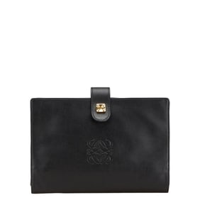 LOEWE Anagram Clutch Bag/Second Bag in Black Leather for Women