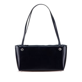 Hermès Inbox Handbag, Navy Blue with Silver Hardware, Box Calf Leather, Women's, HERMES