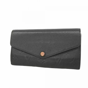 Louis Vuitton Monogram Empreinte Portefeuille Sarah Long Wallet M61182 Noir Women's