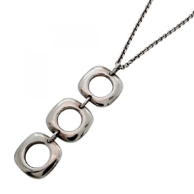 Tiffany Necklace Square Triple Cushion Silver 925 Women's
