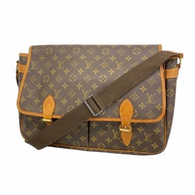 Louis Vuitton Monogram Gibessier GM Shoulder Bag M42249 Brown Women's