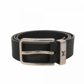 Louis Vuitton Belt Taurillon Ceinture Pont Neuf M6065 Black Men's