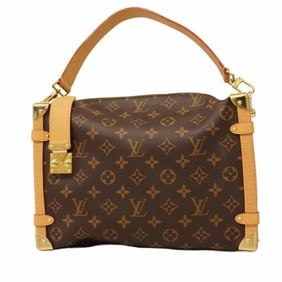 Louis Vuitton Monogram Side Trunk GM Shoulder Bag M14513 Brown Women's P1383236