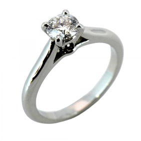 Cartier Solitaire Ring 1PD Pt950 Platinum Diamond 0.34ct #46 Women's