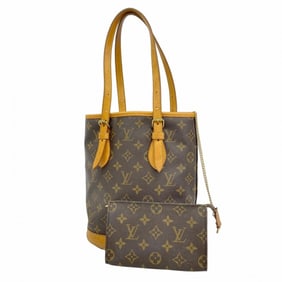Louis Vuitton Monogram Bucket PM Tote Bag M42238 Brown Women's