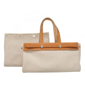Hermes Hermès Cabas MM Tote Bag in Natural Toile H, Women's, with F Stamp