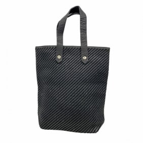 Hermes Hermès Amedaba Diago PM Leather Tote Bag, Black, Women's
