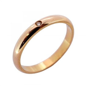 Cartier Classic Wedding Ring, 1PD, 18KPG Pink Gold with Diamonds, #50, Women's