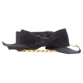CHANEL Ribbon Belt Satin Men's