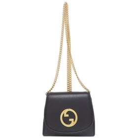 Gucci 725219 Rondy Medium Chain Wallet with Interlocking G Shoulder Bag in Calfskin Leather for