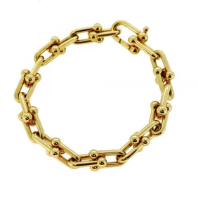 Tiffany Bracelet Hardware Medium 18KYG Yellow Gold for Men and Women