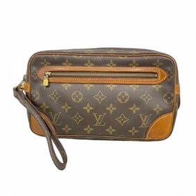 Louis Vuitton Monogram Marly Dragonne GM Clutch Bag M51825 Brown Men's