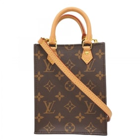 Louis Vuitton Monogram Petite Sac Plat handbag M81295 Brown 2-way bag for women
