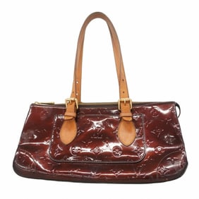 Louis Vuitton Vernis Rosewood Avenue Handbag M93510 Amaranth Women's