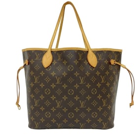 LOUIS VUITTON Neverfull MM Monogram Leather Tote Bag, Handbag, Semi-Shoulder Brown -4434