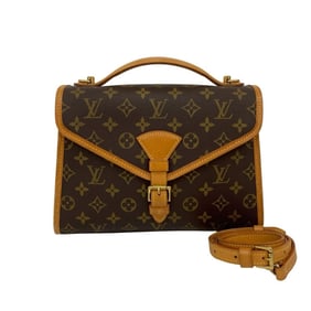 LOUIS VUITTON Vintage Bel Air Monogram Leather 2-Way Handbag/Shoulder Bag, Brown, 292-5