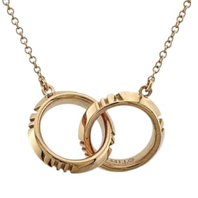 Tiffany Atlas X Closed Interlocking Necklace, 18K, Women's, TIFFANY & Co.