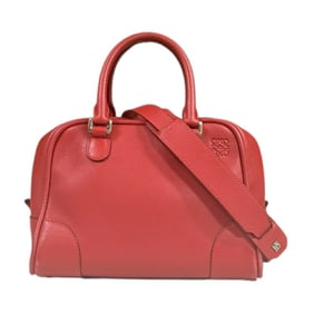 Loewe Amazona 75 Small Shoulder Bag in Red Leather, Women's, LOEWE 2-Way
