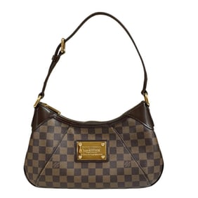 Louis Vuitton Thames PM Damier Shoulder Bag, Canvas N48180, Brown, Women's, LOUIS VUITTON