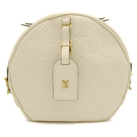 LOUIS VUITTON Poite Chapeau Souple Monogram Empreinte Creme Shoulder Bag M45276