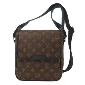 Louis Vuitton M56717 Bass PM Monogram Macassar Shoulder Bag in Canvas, Men's LOUIS VUITTON