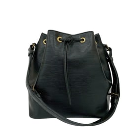 LOUIS VUITTON Petit Noe Epi Leather One Semi Shoulder Bag Tote Black Noir (otc-5192)