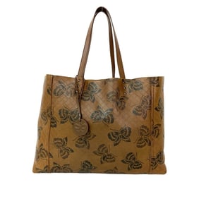 BOTTEGA VENETA Intreccio Mirage Butterfly Leather Tote Bag, Brown, c15-7