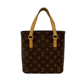 LOUIS VUITTON Vavin Monogram Logo Leather Handbag/Mini Tote Bag, Brown -4430