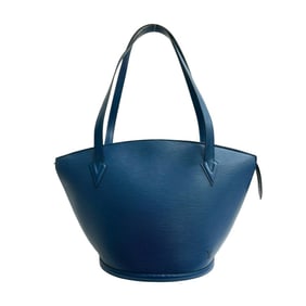 LOUIS VUITTON Vintage Saint-Jacques Shopping Epi Leather Tote Bag in Toledo Blue -4115