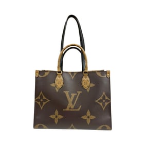 Louis Vuitton On the Go MM Monogram Giant Shoulder Bag, M45321, Brown, Unisex, LOUIS VUITTON 2-Way