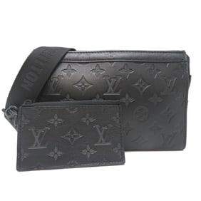 Louis Vuitton Gaston Wear Love Wallet Men's Shoulder Bag M81115 Monogram Shadow Noir (Black)