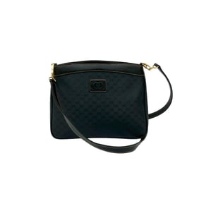 GUCCI Vintage Micro GG Logo Leather Mini Shoulder Bag/Pochette/Sacoche in Black 30213