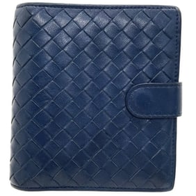 Bottega Veneta Intrecciato Leather Bi-fold Wallet in Navy Blue (114073) and BOTTEGA VENETA Mesh
