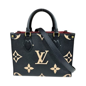 Louis Vuitton On the Go PM Two-Tone Monogram Empreinte Shoulder Bag, M45659, Black, Women's, LOUIS