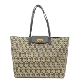 Salvatore Ferragamo Gancini hardware tote bag in PVC for women.