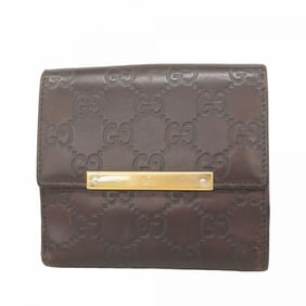 Gucci wallet Guccissima 112664 leather brown champagne for women