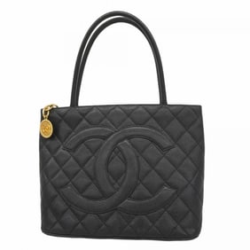 Chanel Matelasse Caviar Tote Bag, Black, Women's
