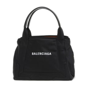 Balenciaga Navy Cabas Tote Bag in Black Nylon, Size Small, 339933